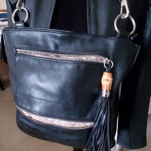 Sorial of New York Black Leather Crossbody